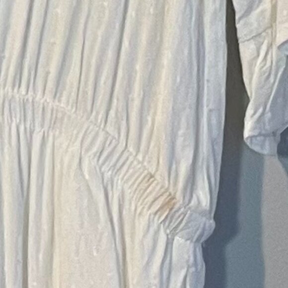 Magnolia Boutique White Babydoll Mini-Dress, Large - NWOT - Picture 7 of 7